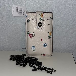 Coach wild flower turnlock phone case/ card holder/coin purse